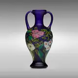 A Murrine Floreali amphora by Artistica Barovier, 1920, internally decorated glass with rose and leaf murrine, sold Mar 2023