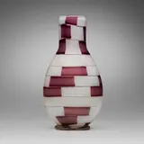 Pezzato vase by Ercole Barovier, 1956, glass with amethyst and white lattimo tesserae, sold Mar 2023