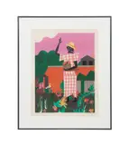 Girl in the Garden" - 1979 by Romare Howard Bearden, lithograph on paper, sold Oct 2025