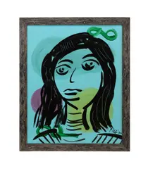 Untitled - Portrait of a Woman by Peter Robert Keil, oil on board, sold Oct 2025