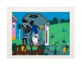 Circe Into Swine" from the Odysseus Suite by Romare Bearden, 1979, screenprint, sold Oct 2025