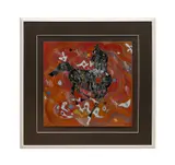 Black Horse by Jiang Tie Feng, serigraph on paper, sold Oct 2025