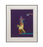 Indian Drum Dancer" - 1985 by John Nieto, serigraph on paper, sold Oct 2025