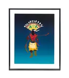 Apache Mountain Spirit Dancer" - 2013 by John Nieto, screenprint on paper, sold Oct 2025