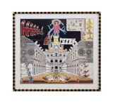 Schloss Struwwelpeter by Pedro Friedeberg, Print in colors in custom Pedro Friedeberg ebonized and gilt-decorated wood frame, sold Oct 2025