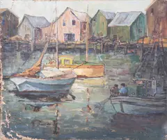 CA artist by Cecil Fern Gary, oil on canvas, sold Oct 2023