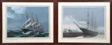 (2) maritime serigraphs:  "In from the Horn" and "Against an Angry Sea by Pete Peterson, silkscreen on paper, sold Oct 2023
