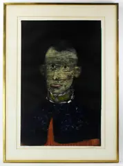 Gregorian Chant by Mauricio Lasansky, etching and aquatint, sold Mar 2024