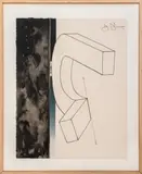 Fragment - According To What Series by Jasper Johns, 1971, lithograph on Arches paper, sold Oct 2023