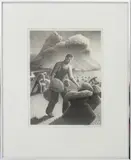 Approaching Storm" (Cole 19) by Grant Wood, 1940, lithograph on rives paper, sold Oct 2023