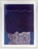 Untitled by Theodoros Stamos, 1980, acrylic painting on paper, sold Oct 2023