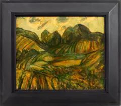 Untitled by Alfred Maurer, 1912, oil painting on board laid to cradled panel, sold Oct 2023