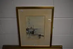 Grimsby' to mount, framed and glazed 31cm x 23cm by Philip Richard Morris, watercolour, offered Mar 2022