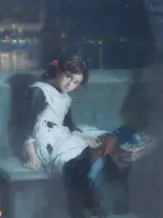 The Day is Done by Augustus Edwin Mulready, oil, sold Oct 2026