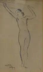 Hoop Twirler by William Russell Flint, oil, offered Oct 2026