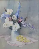 Still life Watercolour by Barbara Sexton, oil, offered Oct 2026