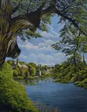 Cockermouth by Olly Alcock, oil, offered Oct 2026