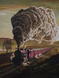 The Jubilee Line by Olly Alcock, oil, sold Oct 2026