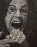Ozzy Osbourne by Olly Alcock, oil, offered Oct 2026
