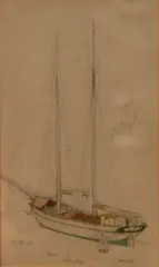 Graphite and by Joseph Southall, watercolor, offered Oct 2026