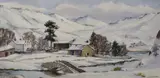 Watendlath by Monica Barry, watercolor, offered Oct 2026