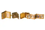 c.1860A GROUP OF THREE PHOTOGRAPHIC LOCKET CHARMS, c.1860 by Photographic Jewellery, photograph, offered Jan 2025