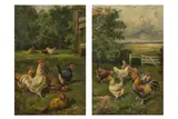 Untitled by Charles Jacque, oil on board, offered Jan 2025