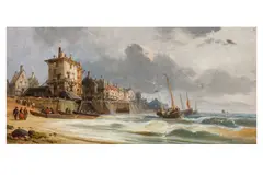 Untitled by Alfred Montague, oil on board, offered Jan 2025