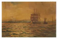 Untitled by Hans Tieil, oil on canvas, offered Jan 2025