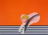 Girl on a Sofa by Howard Hodgkin, Lithograph printed in colours, sold Jul 2024