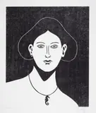 Portrait of a Seahorse Necklace by Nicolas Party, Woodcut, sold Jul 2024