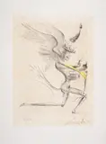 Le Démon Ailé by Salvador Dalí, Etching with drypoint and roulette printed in colours, sold Jul 2024