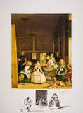 Les ménines by Salvador Dalí, Lithograph printed in colours, sold Jul 2024
