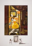 La Lettre by Salvador Dalí, Lithograph printed in colours, sold Jul 2024