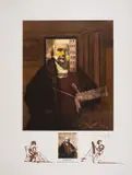 Portrait du Peintre par lui-même by Salvador Dalí, Lithograph printed in colours, sold Jul 2024