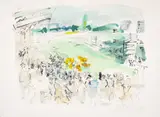 Champ de course by Raoul Dufy, Lithograph printed in colours, circa, offered Jul 2024