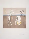 The Power of Thought by Salvador Dalí, Etching with aquatint printed in colours, sold Jul 2024