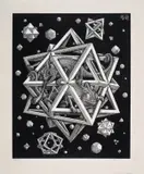 Stars by M. C. Escher, Wood engraving, sold Jul 2024