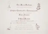 Certificat de lecture by Marcel Duchamp, pencil, offered Jul 2024