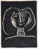 Tête de Femme Fond Noir by Pablo Picasso, Lithograph, offered Jul 2024