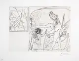 Minotaure Aveugle Guidé par une Fillette by Pablo Picasso, Etching with drypoint, sold Jul 2024