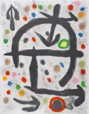Untitled by Joan Miró, Lithograph printed in colours, sold Jul 2024