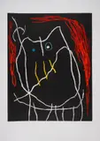 Grand Duc II by Joan Miró, Etching with aquatint printed in colours, sold Jul 2024