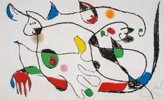 Adonides by Joan Miró, pencil, offered Jul 2024