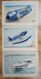 Speed record by Roland Davies, watercolor, sold Jul 2024