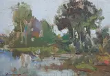 Small by Ken Moroney, oil on canvas board, sold Jul 2024