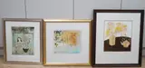 Still lifes and violinist by Leo McDowell, watercolor, sold Jul 2024