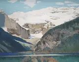 Lake Louise, Canadian Rockies by Franklin Arbuckle, mixed media, offered Jul 2024