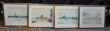 Venetian canal scenes by Francesco Mazzucchi, watercolor, sold Jul 2024