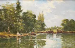 Impressionist by John Horwood, oil on canvas, sold Jul 2024